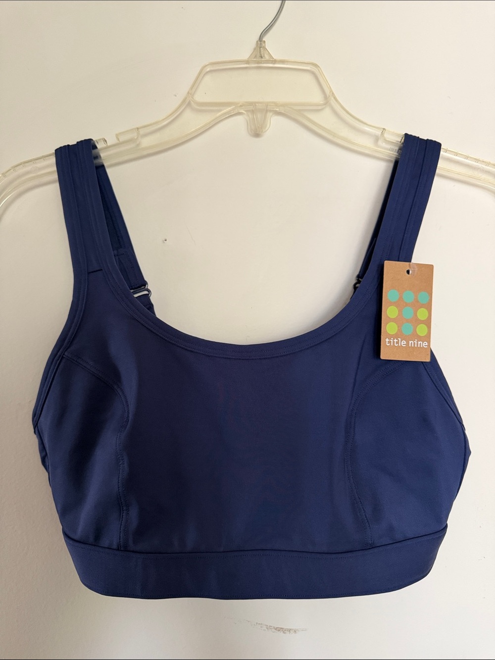 Title Nine Tech Athena 2.0 Sports Bra 32D Navy